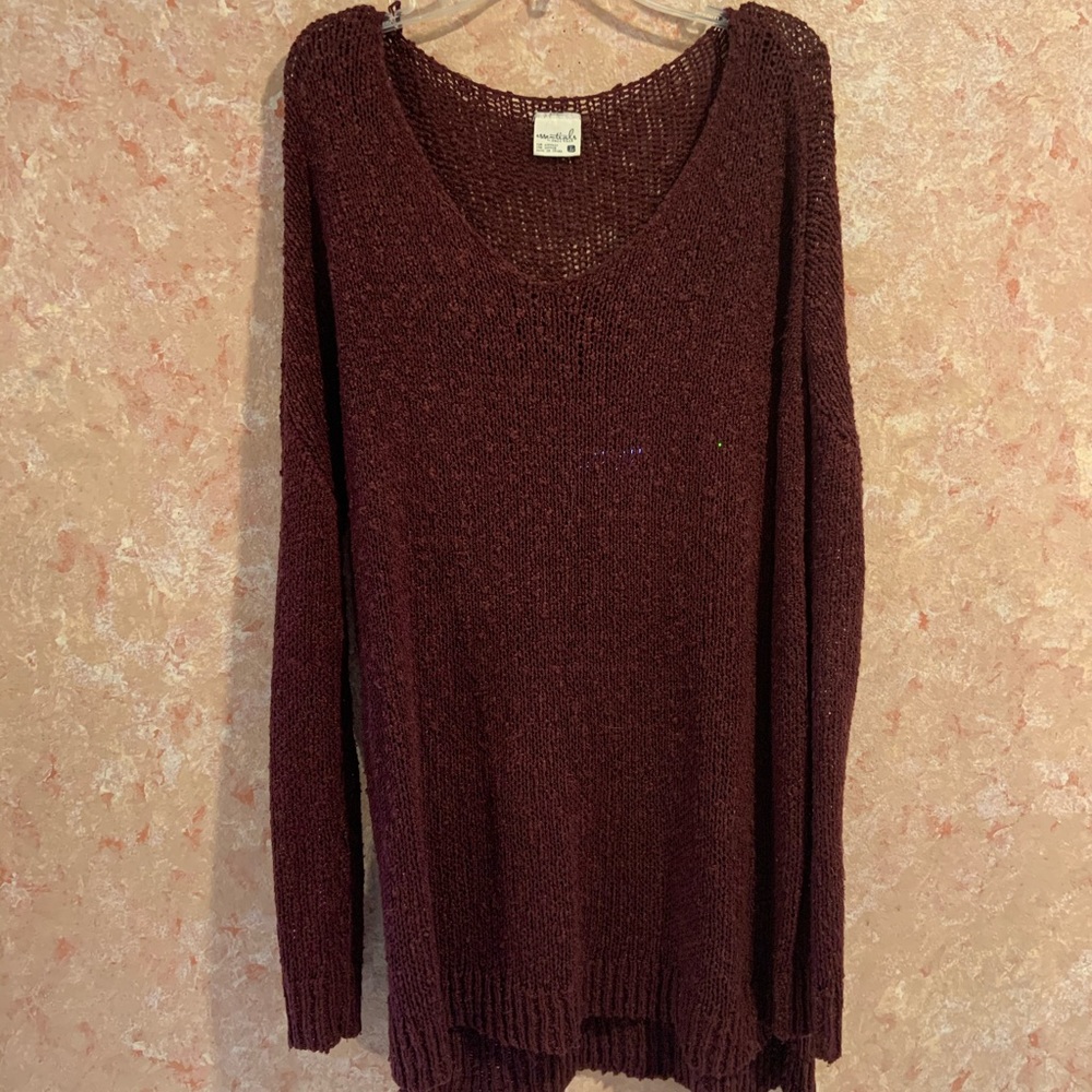 Burgundy fall sweater
